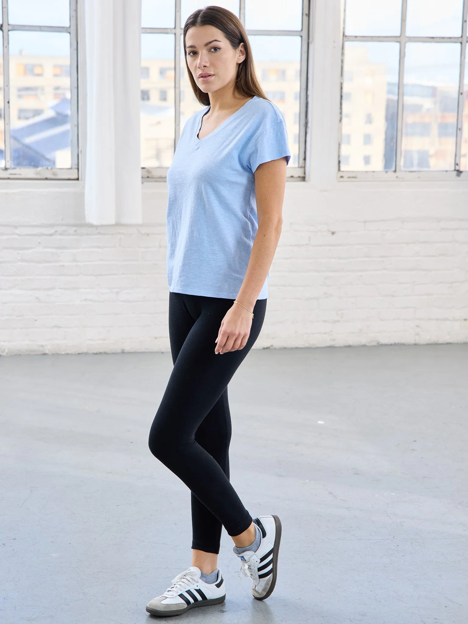 Pigment Dyed V-Neck Tee