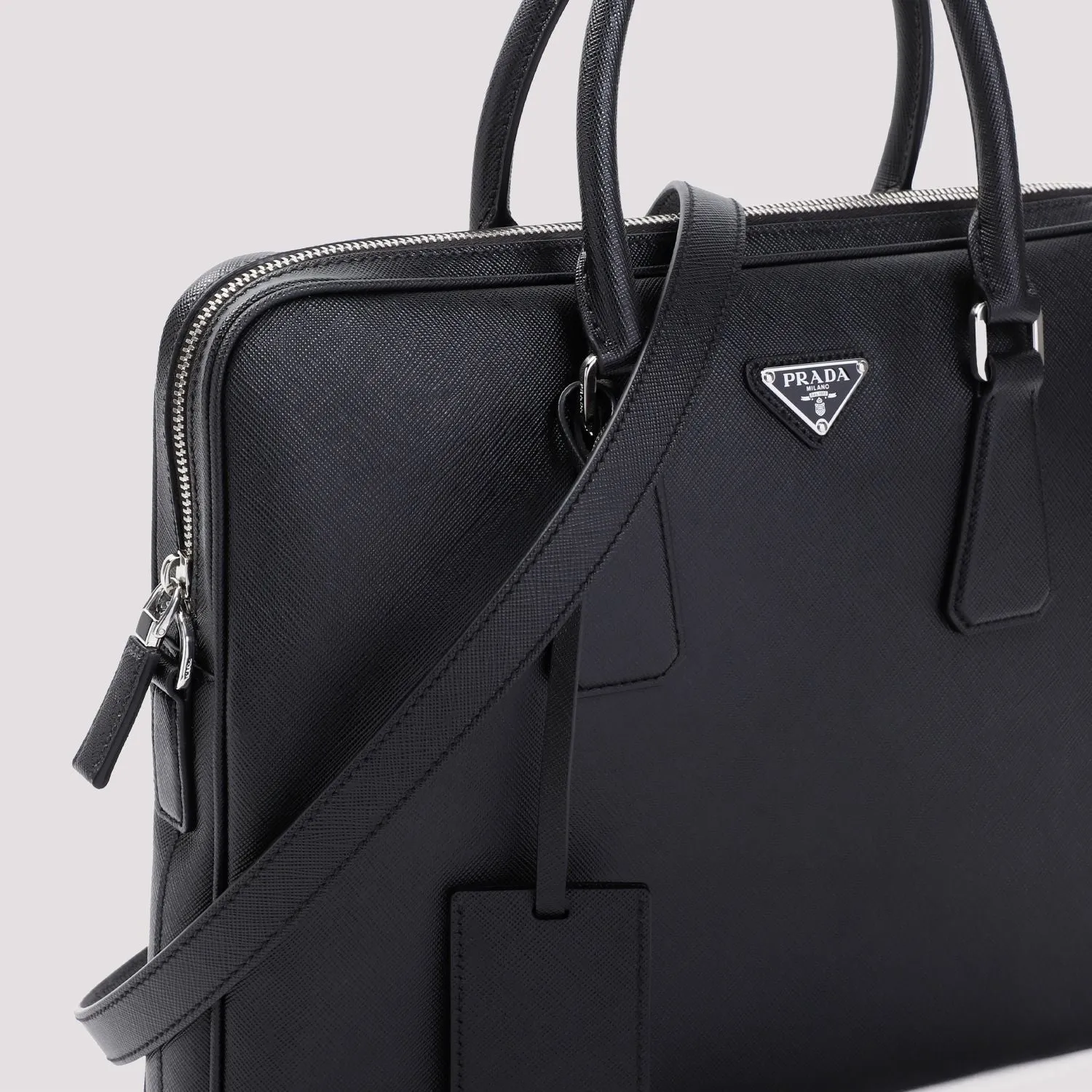 PRADA Saffiano Leather Briefcase - 36CM x 28CM x 5CM