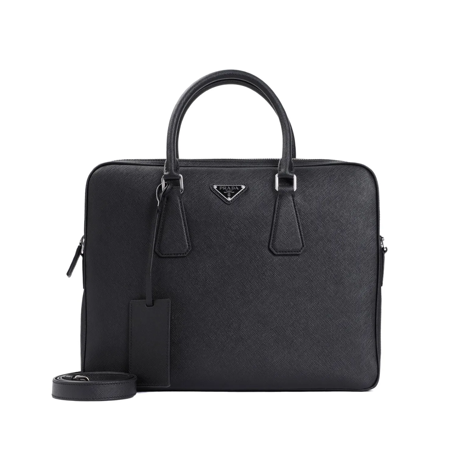 PRADA Saffiano Leather Briefcase - 36CM x 28CM x 5CM