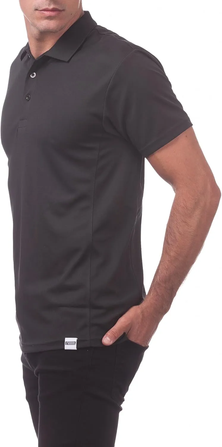 Pro Club Men's Performance Drypro Short Sleeve Polo