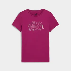 Puma Youth Essentials  Starry Safari Tee Pink/Multi _ 182036 _ Pink