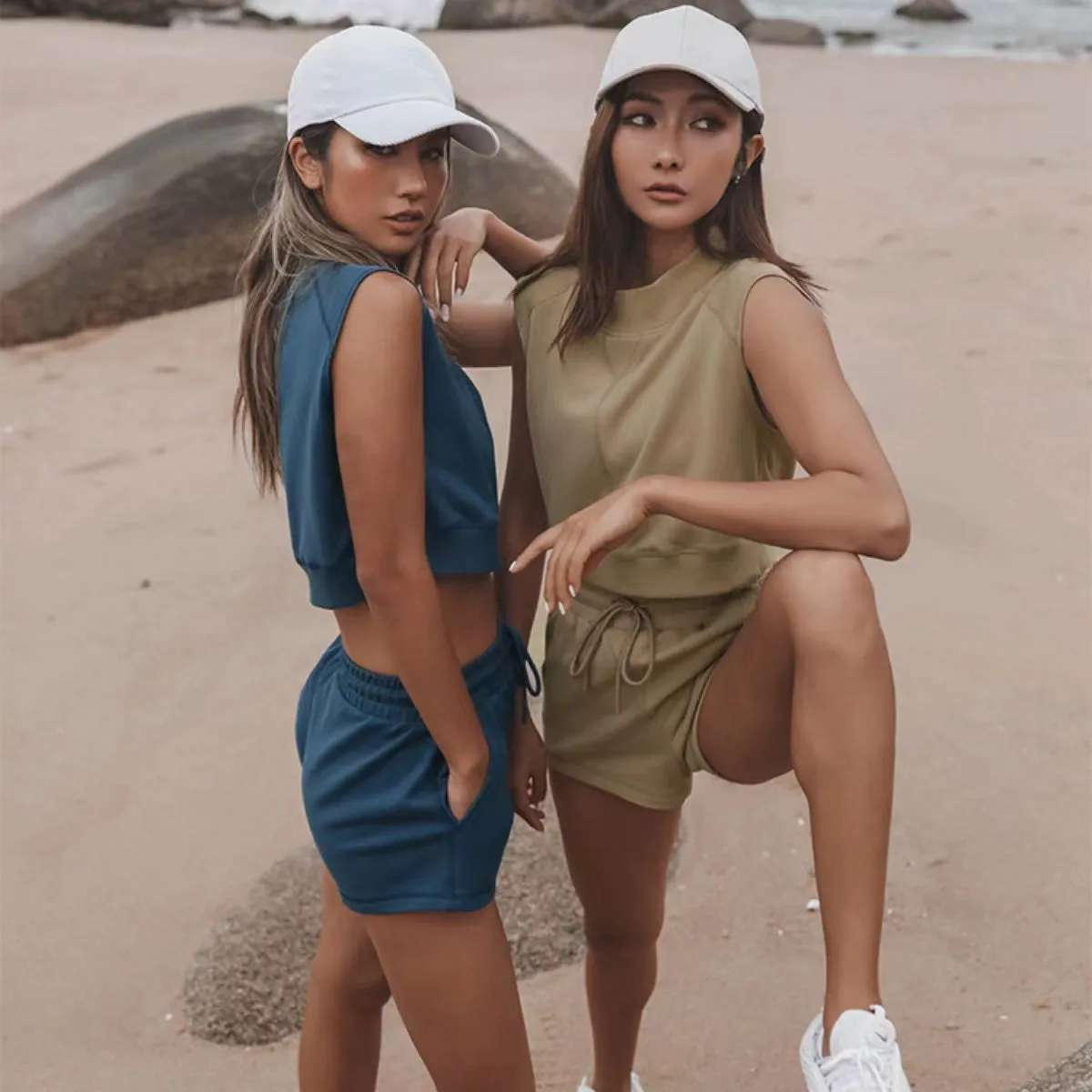 Quncy Casual Summer Sleeveless Set