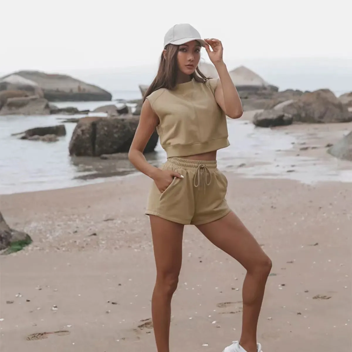 Quncy Casual Summer Sleeveless Set