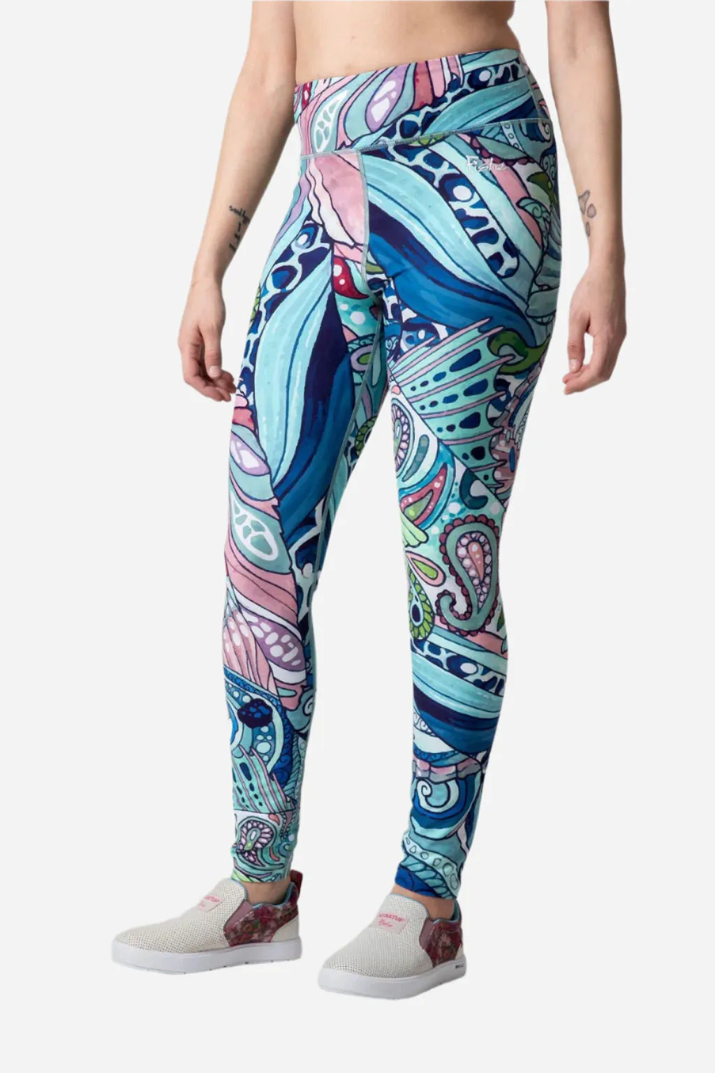 Radiant Redfish High-Waisted Leggings