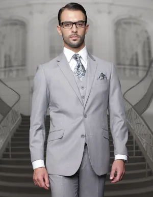 RICKMAN GREY REGULAR FIT 3 PC SUIT