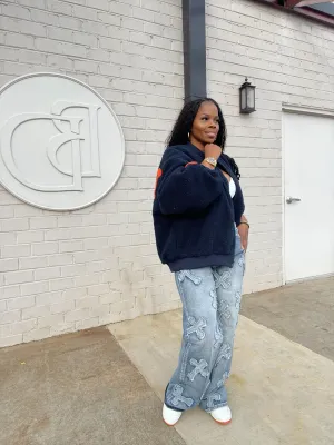 ROCKSTAR Oversized Fleece Jacket
