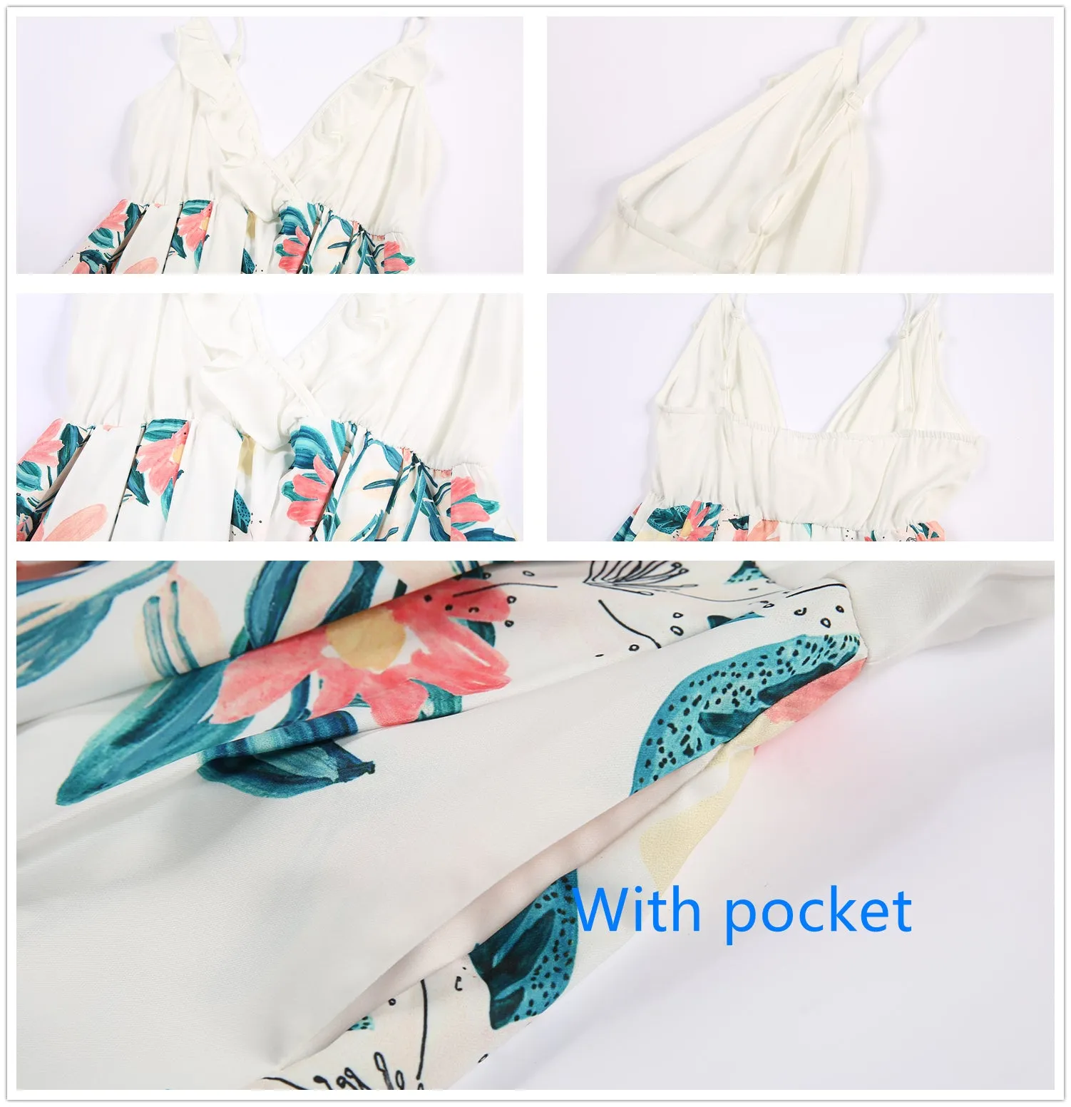 Ruffle Floral Sleeveless Matching Midi Sling Chiffon Dresses