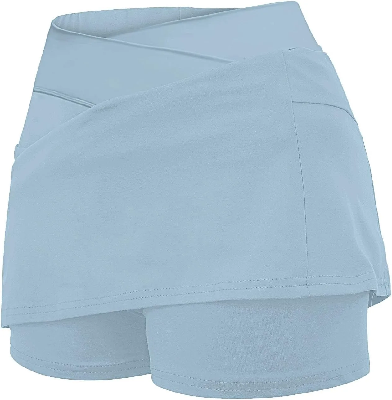Skorts for Women with Pockets High Waist Tummy Control Womens Yoga Shorts Casual Athletic Tennis Mini Short Skirts