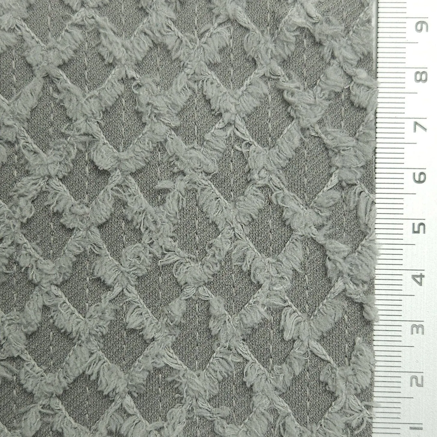 Solid Diamond Polyester Spandex Knit Fabric - FAB1582