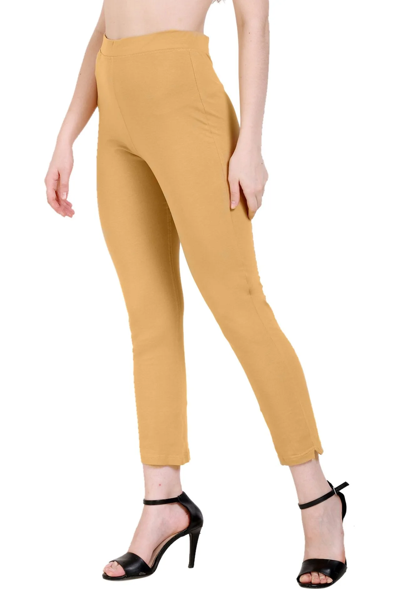 Sona Women's/Girl's International Soft  Cotton Regular Fit Straight Pants/Trouser-Red
