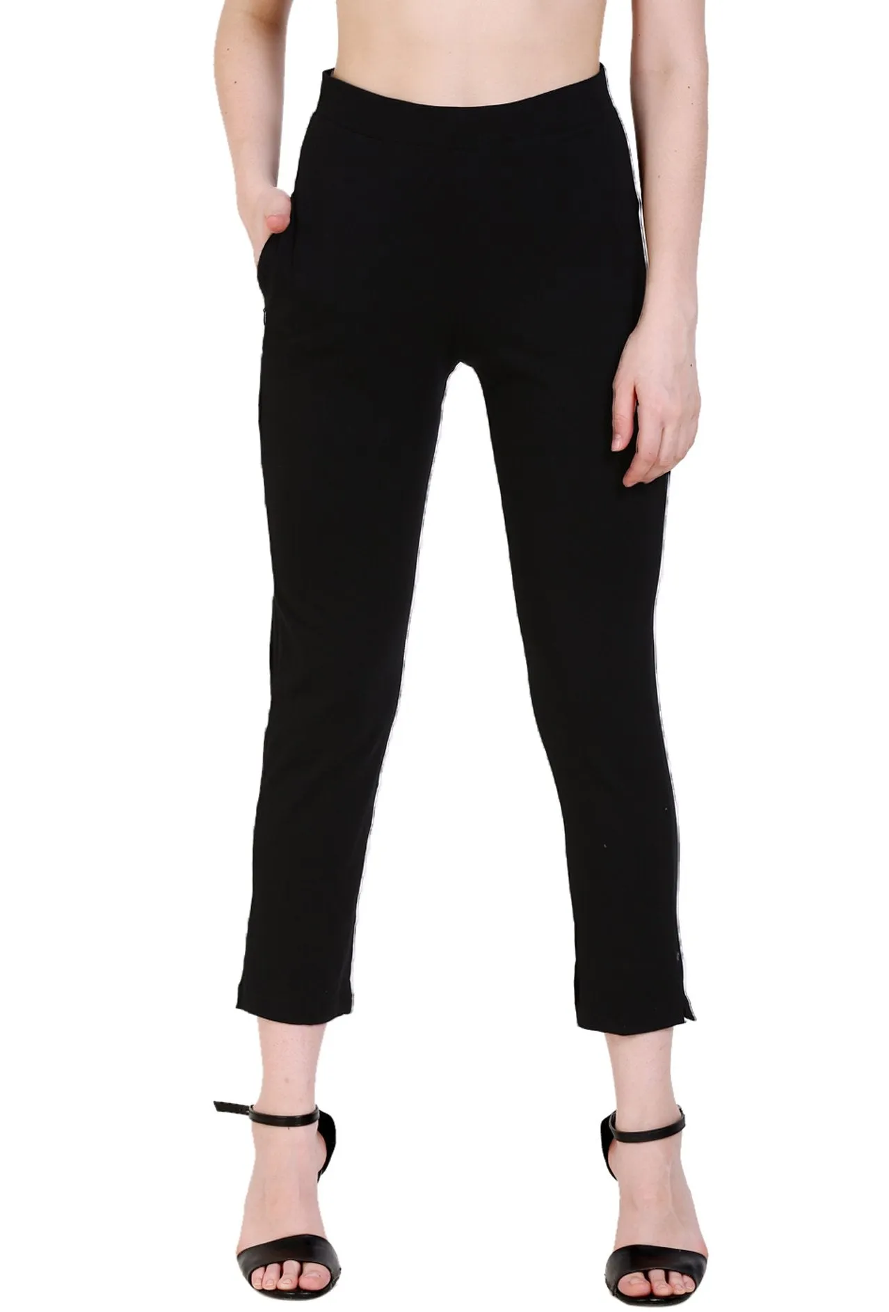 Sona Women's/Girl's International Soft  Cotton Regular Fit Straight Pants/Trouser-Red