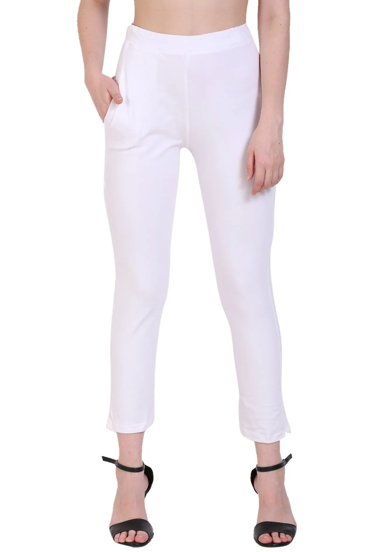 Sona Women's/Girl's International Soft  Cotton Regular Fit Straight Pants/Trouser-Red
