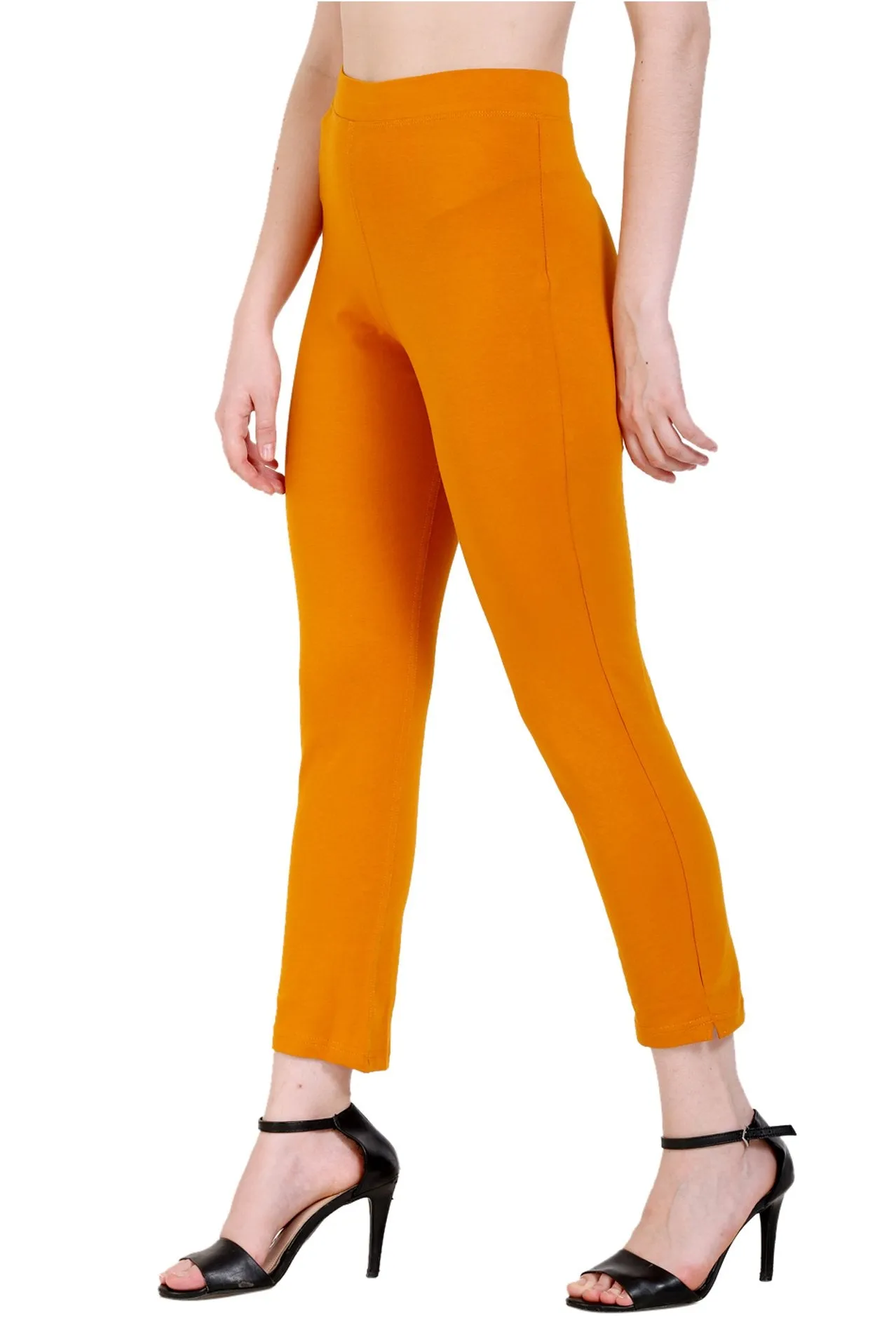 Sona Women's/Girl's International Soft  Cotton Regular Fit Straight Pants/Trouser-Red