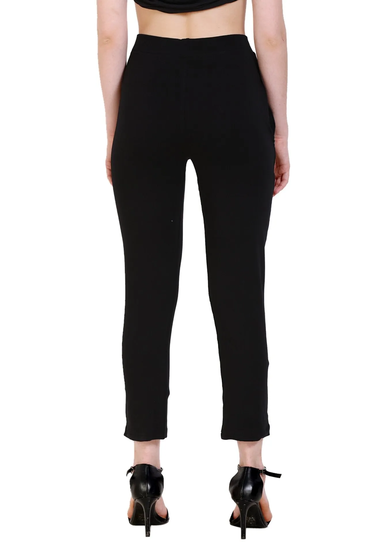 Sona Women's/Girl's International Soft  Cotton Regular Fit Straight Pants/Trouser-Red