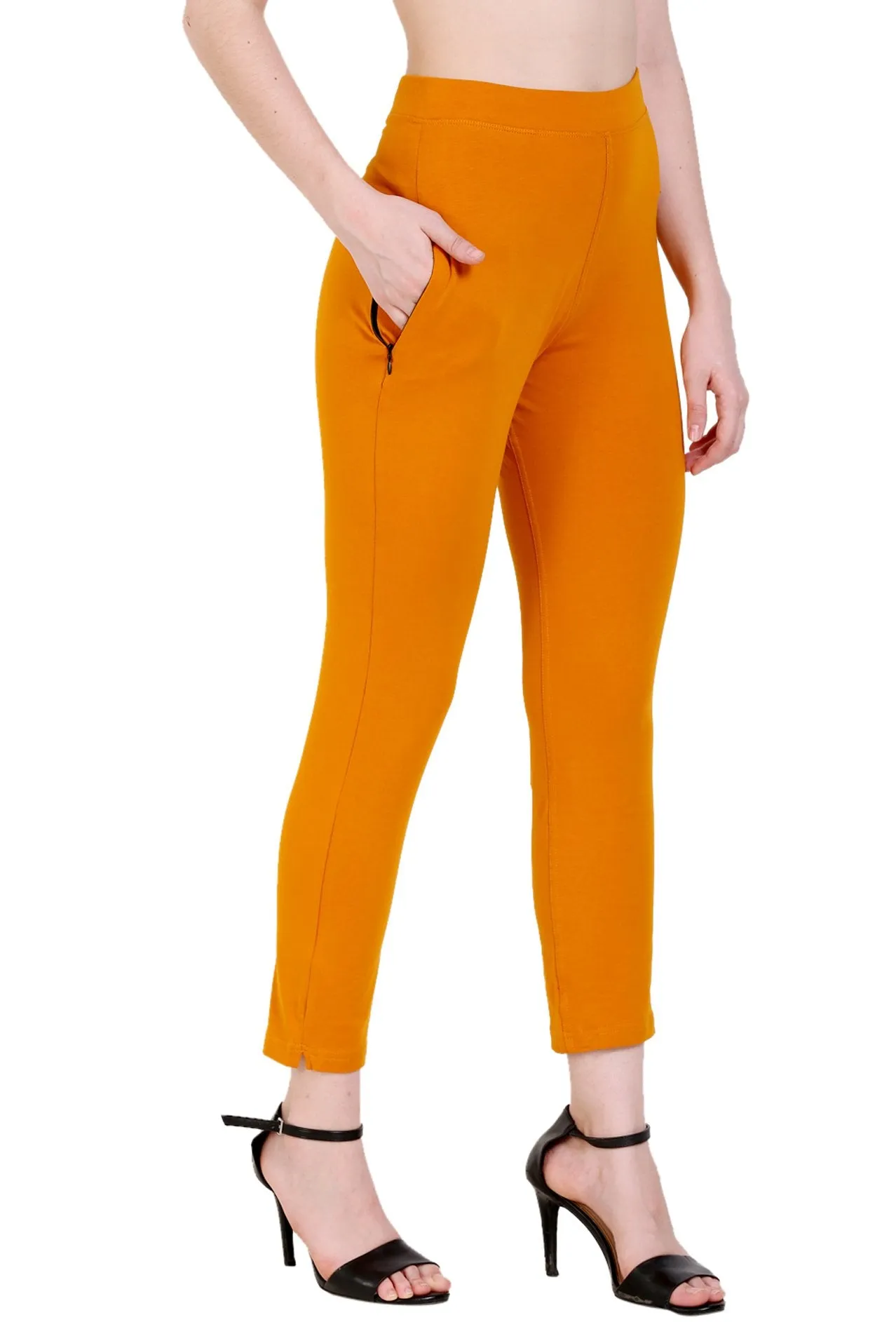 Sona Women's/Girl's International Soft  Cotton Regular Fit Straight Pants/Trouser-Red