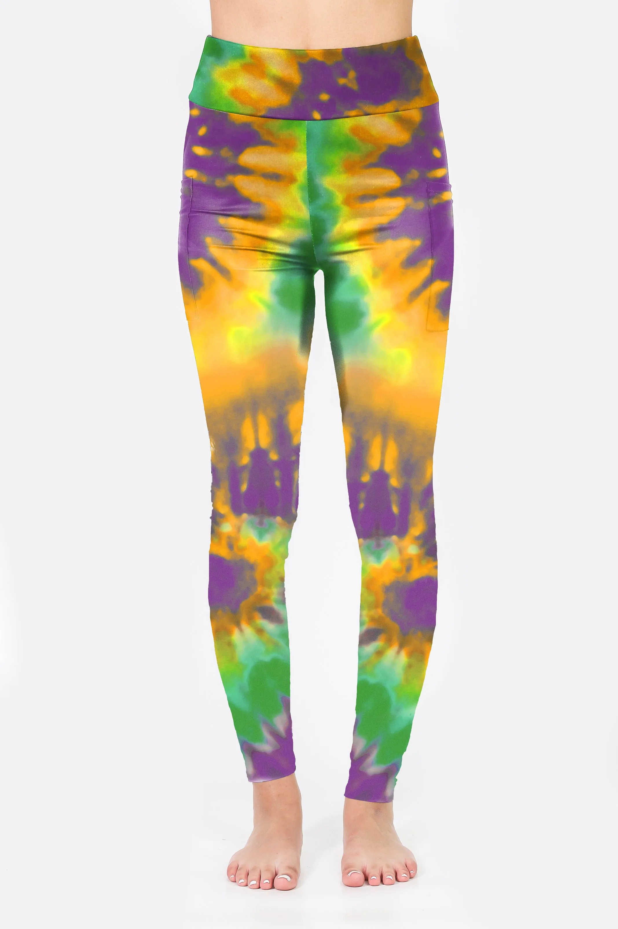 Spandex Leggings Adult - Tie Dye Swirls
