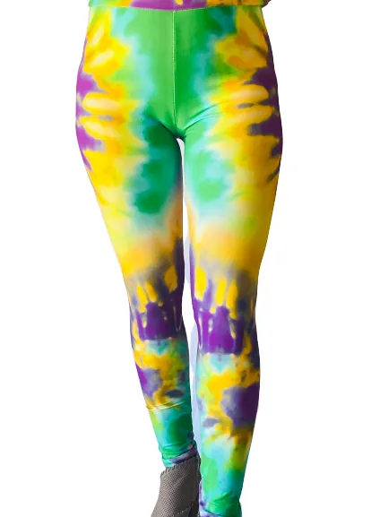 Spandex Leggings Adult - Tie Dye Swirls