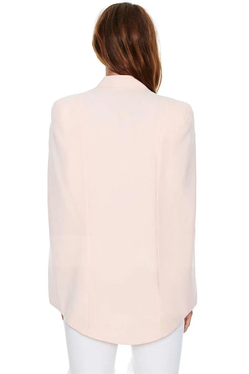 Split Sleeves Cape Suit Blazer Coat