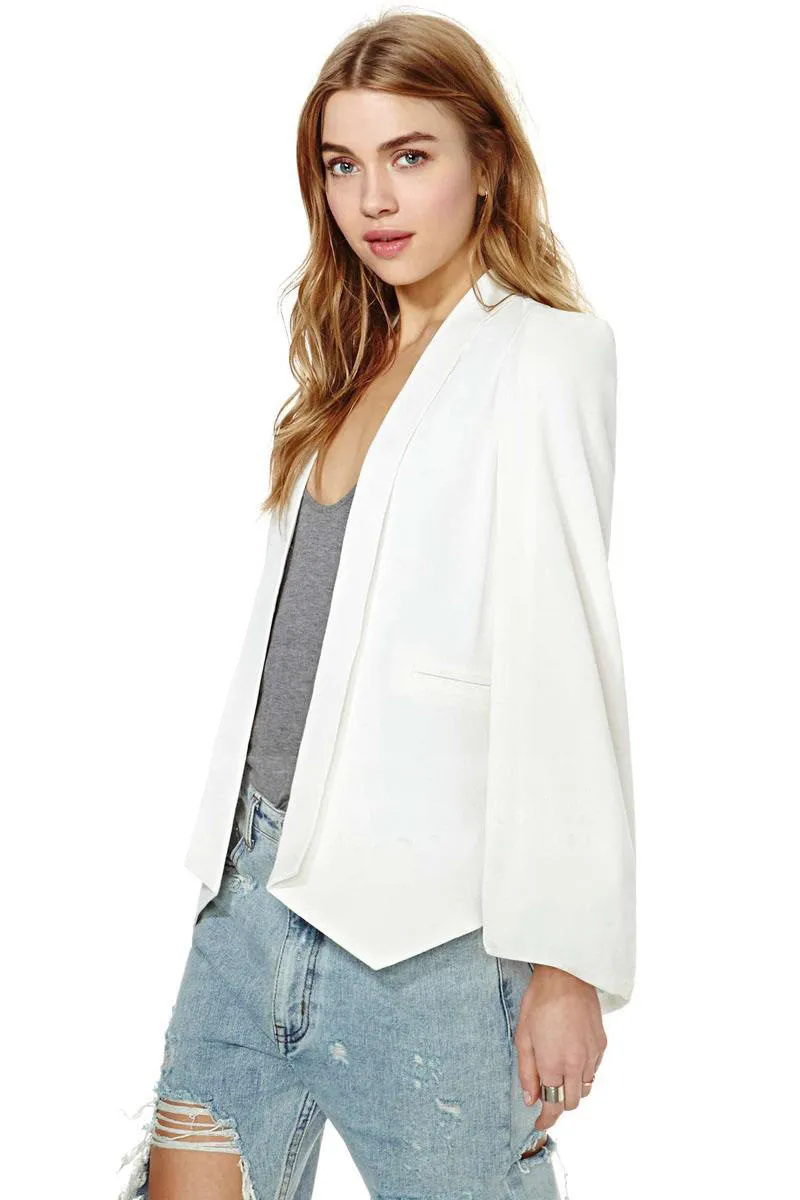 Split Sleeves Cape Suit Blazer Coat