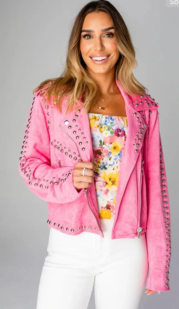 Studded Suede Jacket