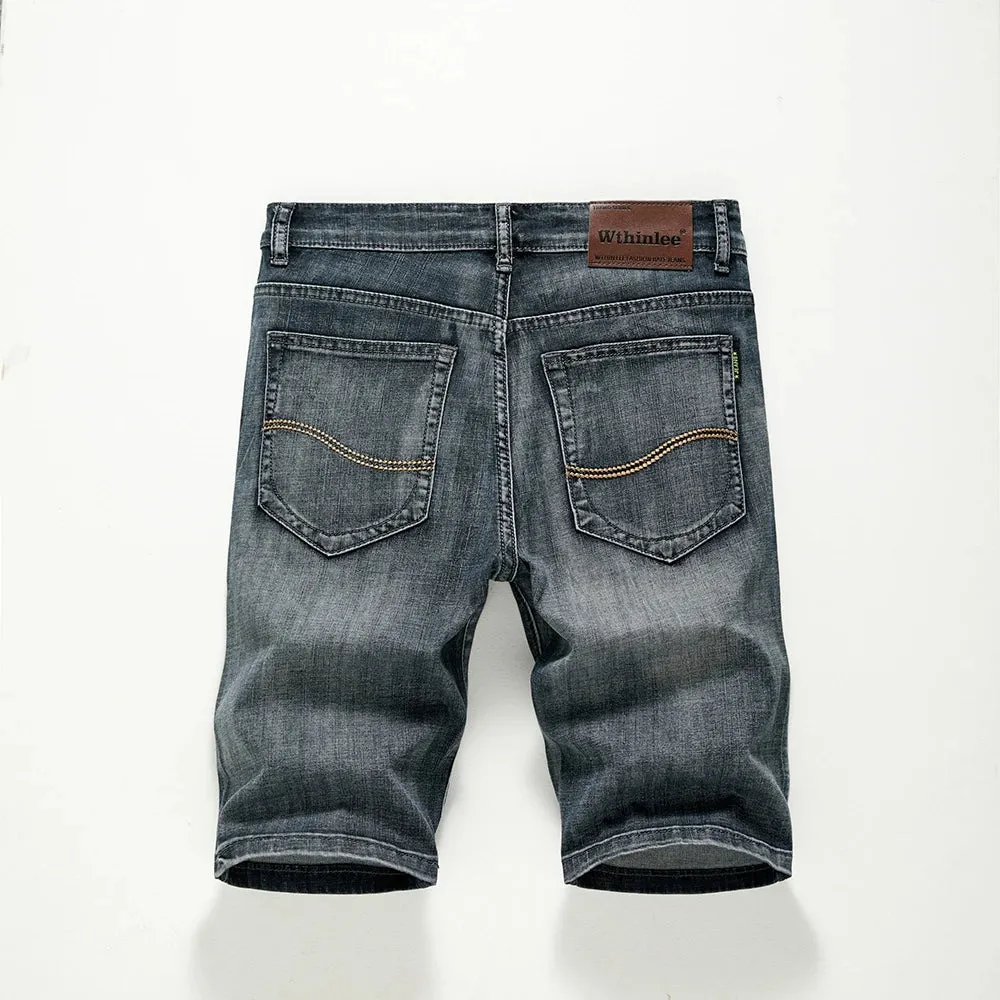Summer Denim Stretch Fashion Design Men's Jeans Slim Straight