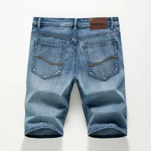 Summer Denim Stretch Fashion Design Men's Jeans Slim Straight