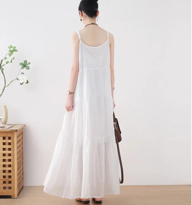 Summer Women's Linen Loose Long Dress/9987
