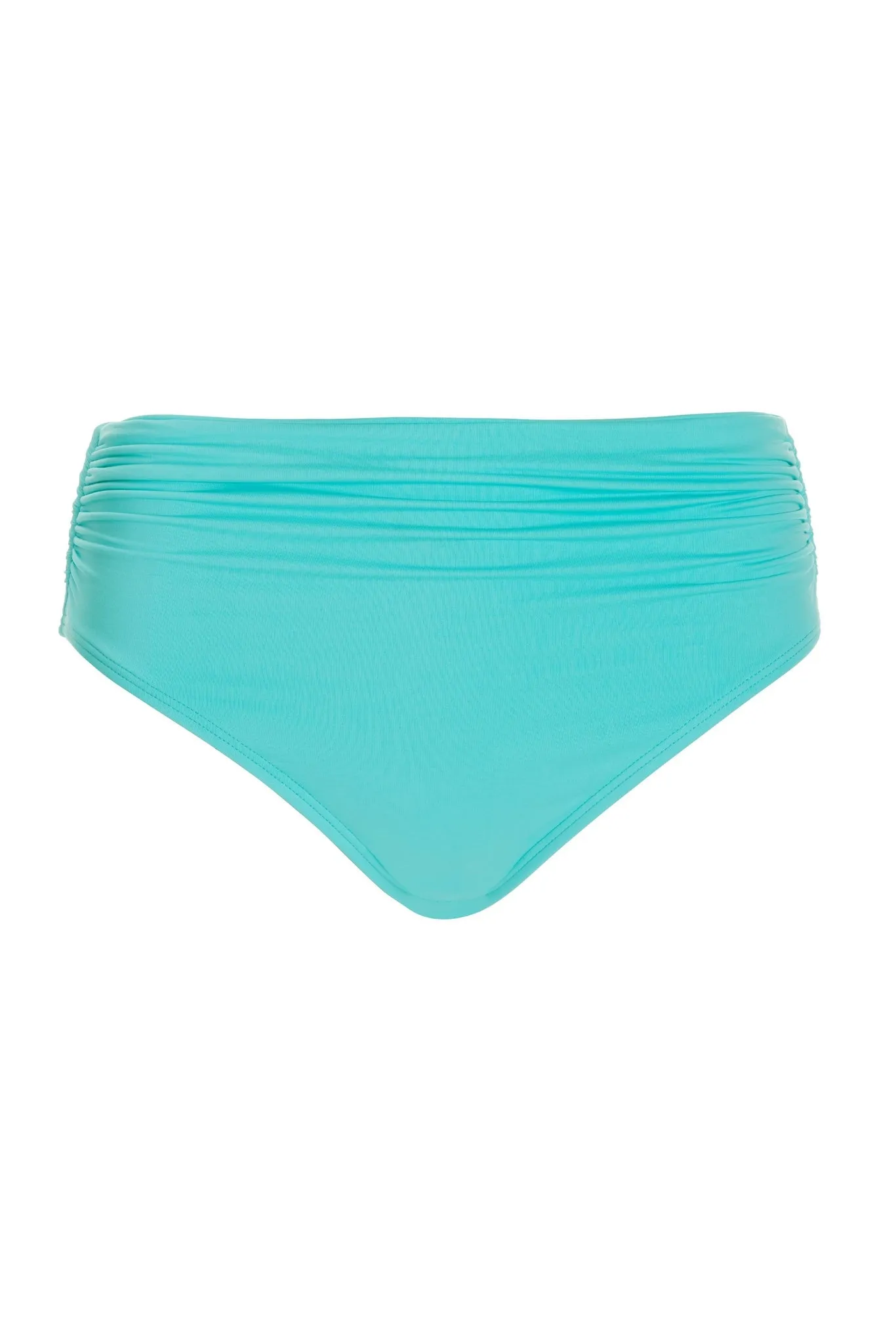 Swim Sense High-Waisted Bikini Bottom Fountain Blue