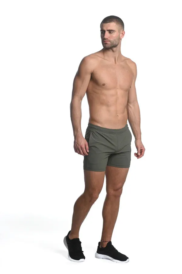 Textured Stretch Performance Shorts