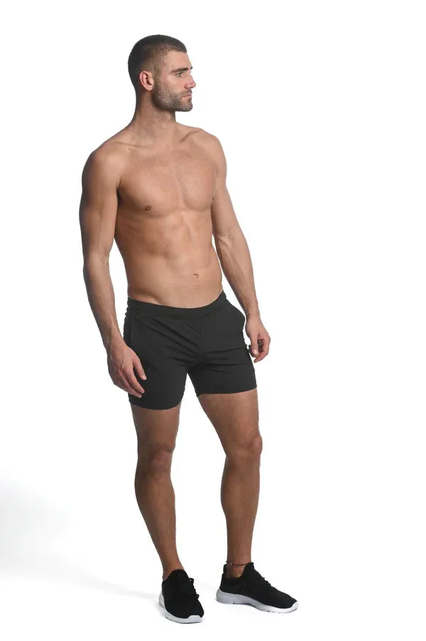 Textured Stretch Performance Shorts