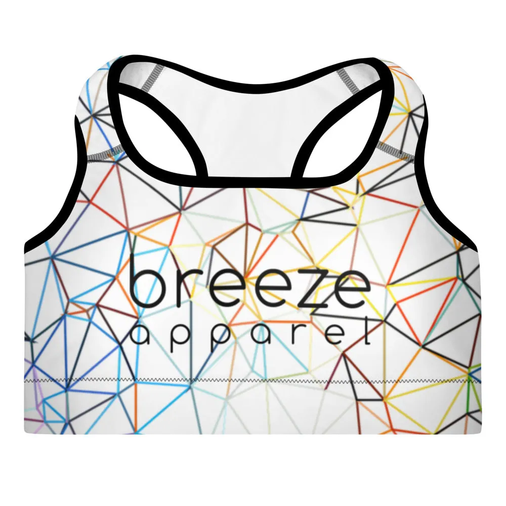'Triangulum' padded sports bra
