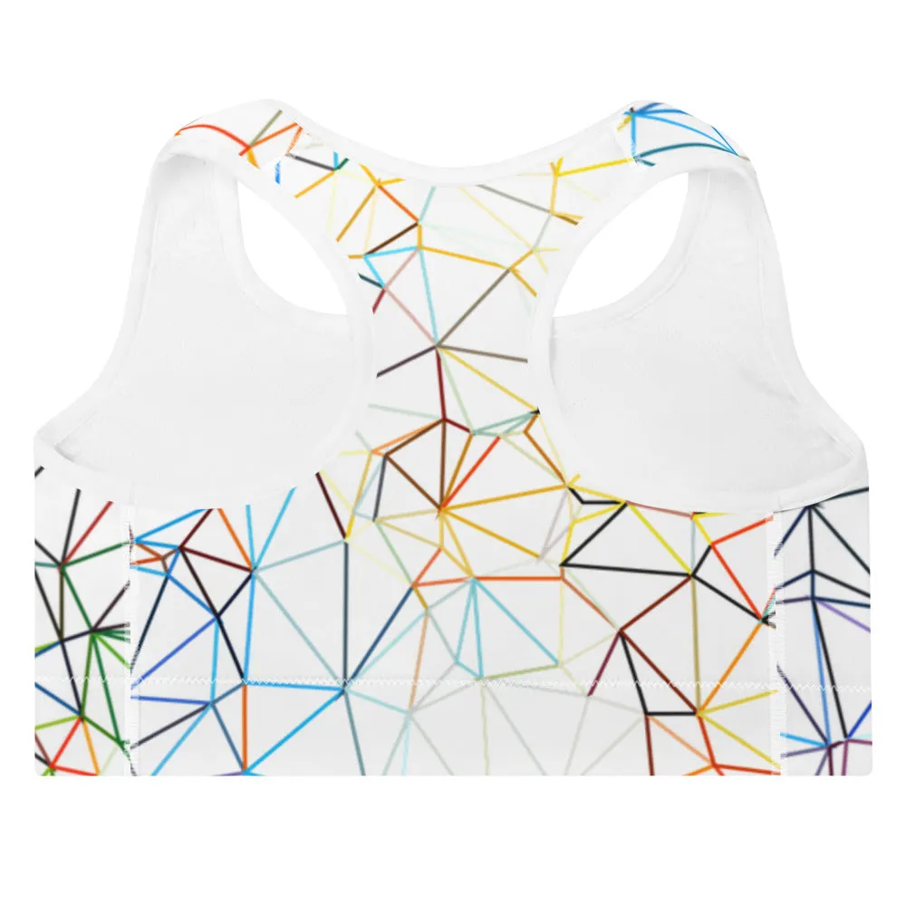 'Triangulum' padded sports bra
