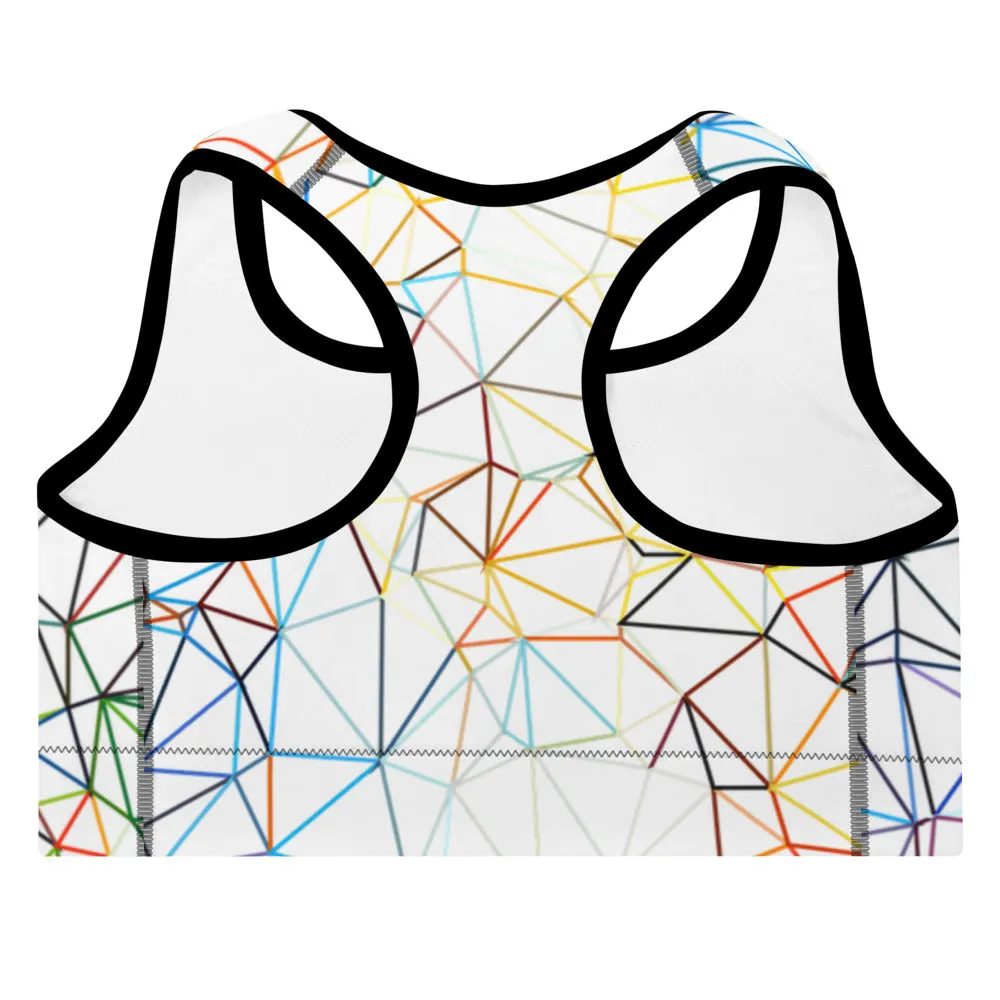 'Triangulum' padded sports bra