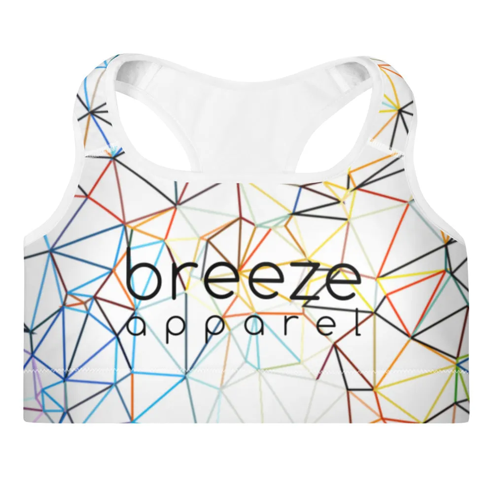 'Triangulum' padded sports bra