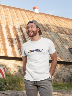 Vibrant Puma Leap Men's Cotton T-Shirt by SPIdeals