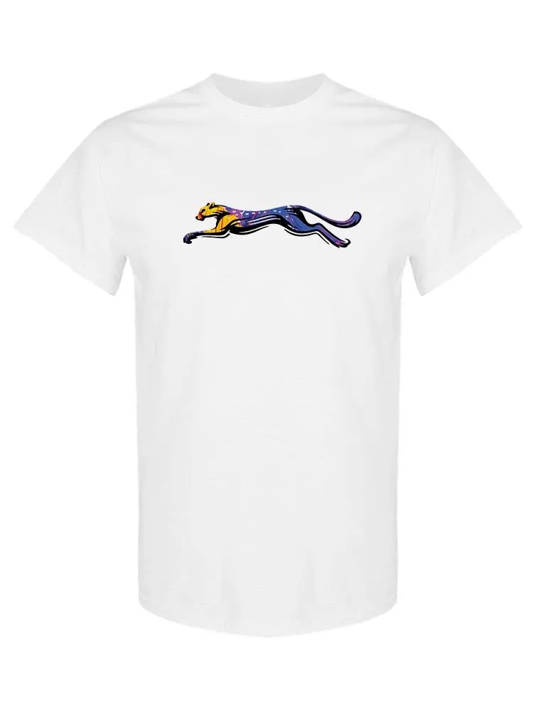 Vibrant Puma Leap Men's Cotton T-Shirt by SPIdeals