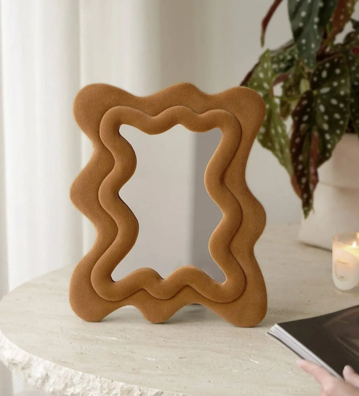 Wavy Velvet Mirror