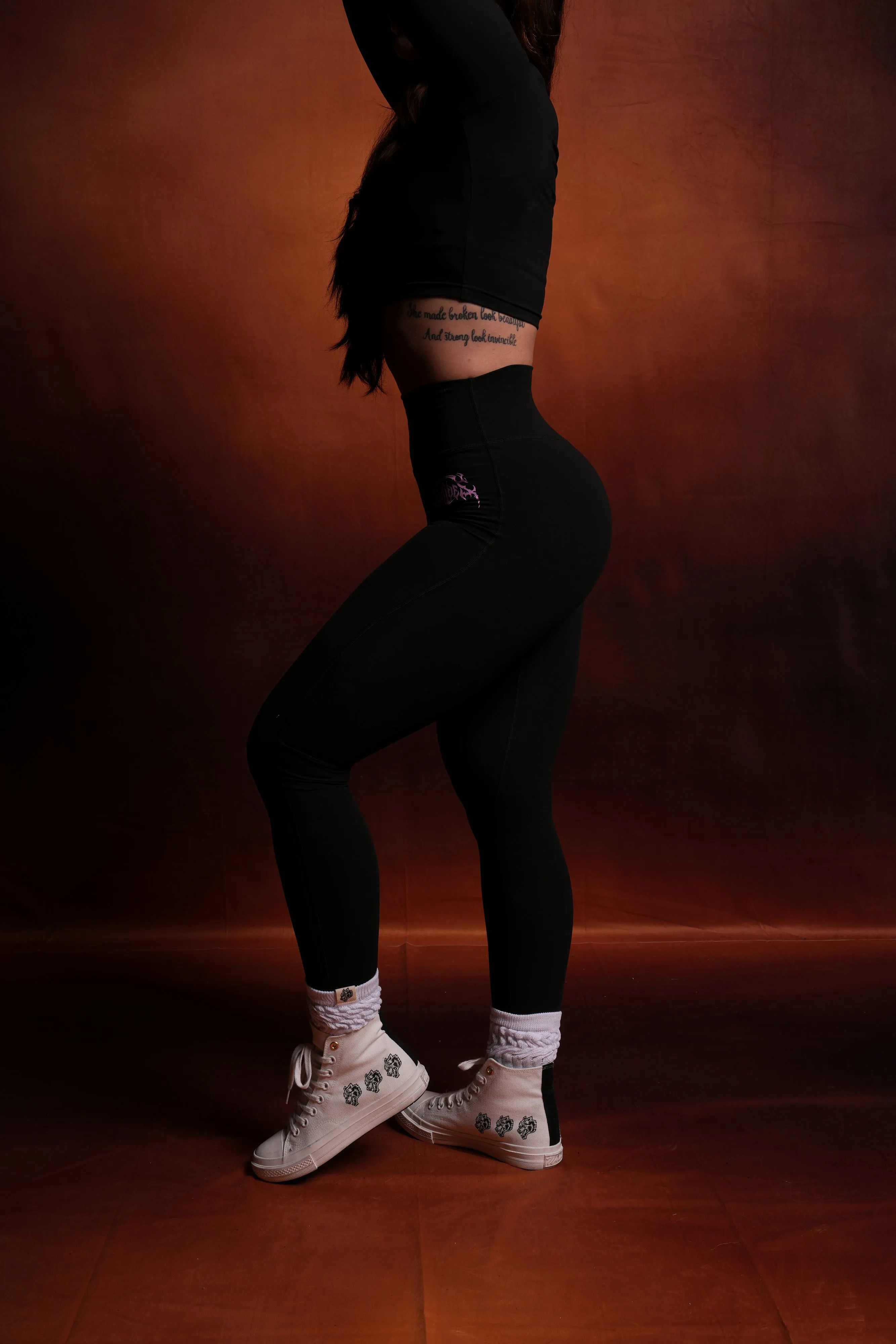 Wolves Hesh Forever "Beau" Leggings in Black