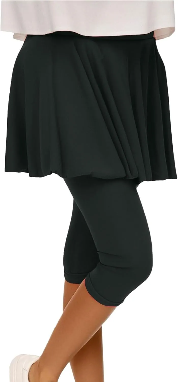Women Quick Dry Tennis Skirts High Waisted Running Golf Athletic Skorts with Leggings Workout Gym Activewear Pants