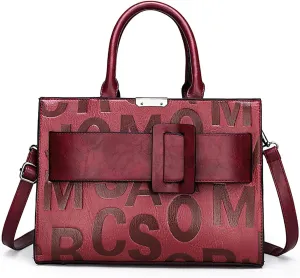 Women Tote Bag PU Leather Classy Briefcase for Work Waterproof Handbag Professional Shoulder Bag Women Business Office Bag