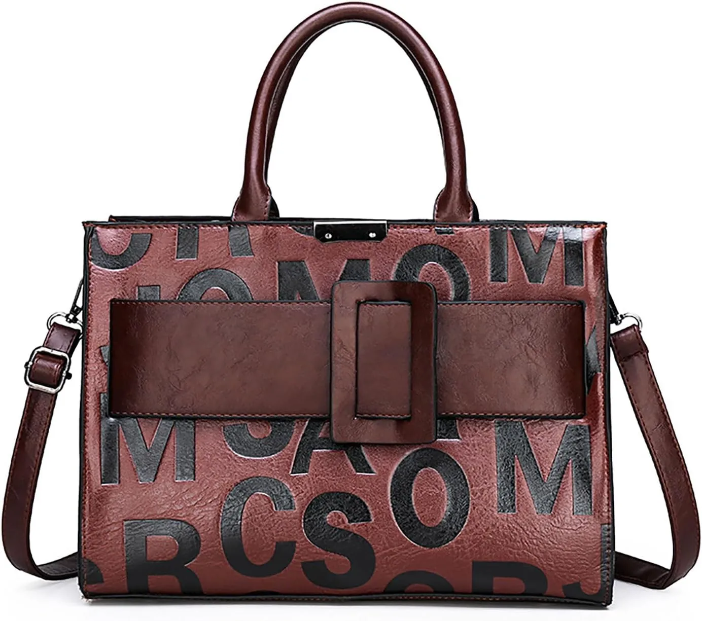 Women Tote Bag PU Leather Classy Briefcase for Work Waterproof Handbag Professional Shoulder Bag Women Business Office Bag