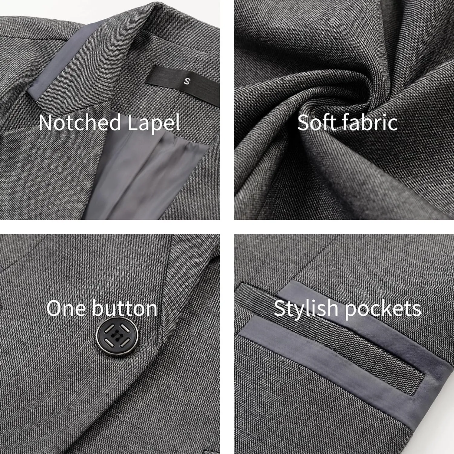 Women's 2 Piece Suit One Button Dressy Blazer Pants Suit Set Business Casual Outfits