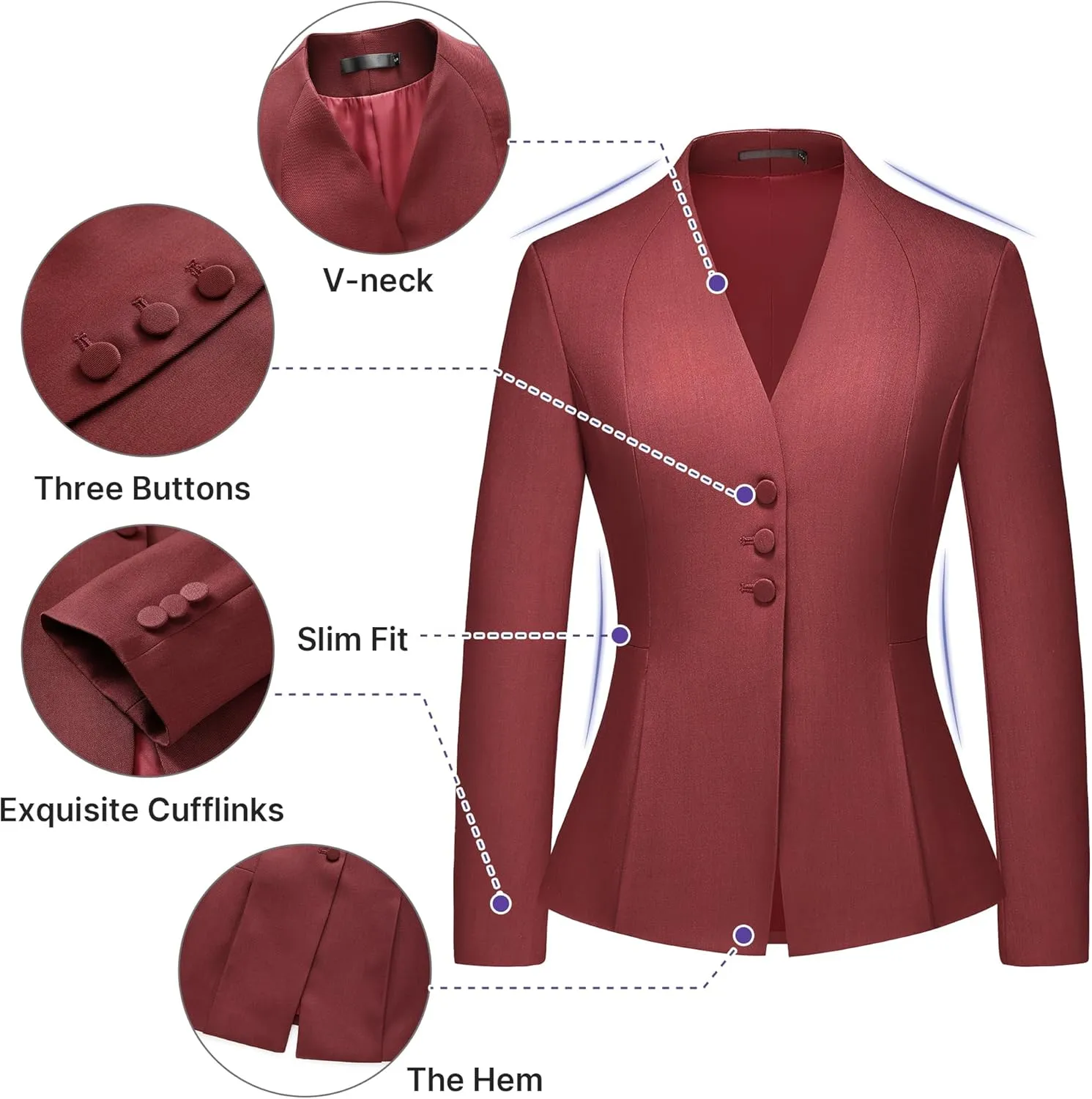 Women's Skirt Suit 2 Piece Set Business Office Suits for Women Dressy Professional Outfits