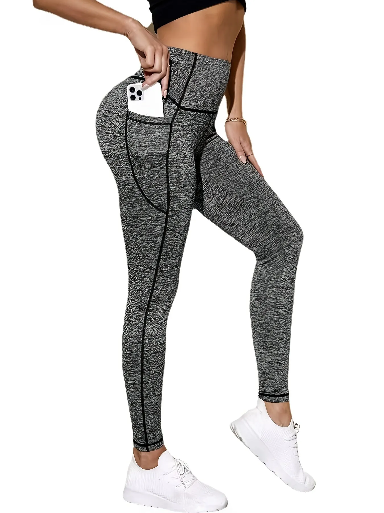 Women's Wide Waistband Sports Leggings Comfortable Fitness Workout Running Yoga Pants