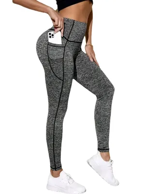 Women's Wide Waistband Sports Leggings Comfortable Fitness Workout Running Yoga Pants