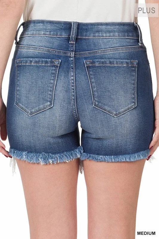 ZE237 - CURVY DENIM SHORTS