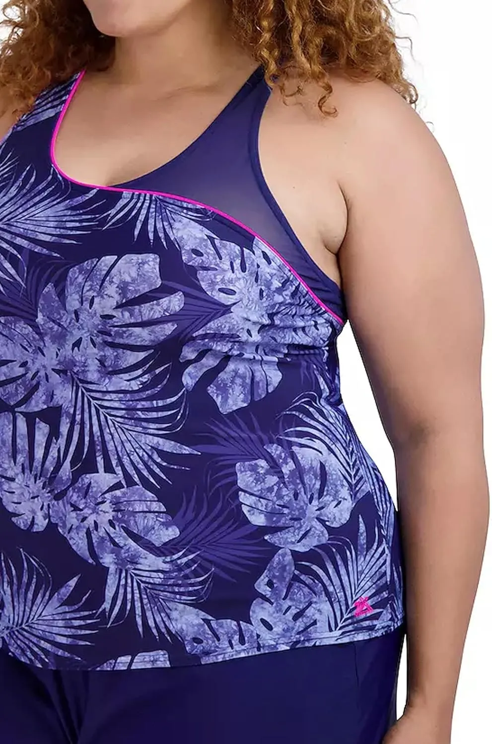 ZeroXposur Womens Stylish Plus Size Highline Tankini Tops | Ultimate Beach Essentials | Swimwear for Women and Summer Fashion
